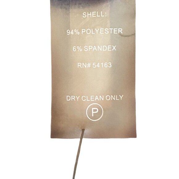 Calvin Klein Sleeveless V-Neck Choker Obsidian Black Knit Sheath Dress Size 8 - Picture 7 of 7